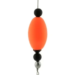 Four Horsemen Tackle Oval Popper Cork Orange 2-1/2