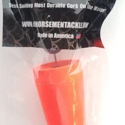 Four Horsemen Tackle Concave Popper Cork Red 3" 1pk 6 Four Horsemen Tackle Concave Popper Cork Red 3