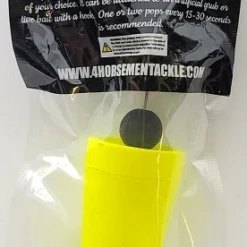 Four Horsemen Tackle Concave Popper Cork Yellow 3