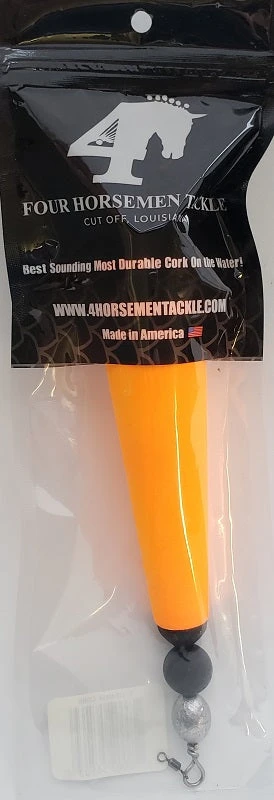 Floats & Corks Four Horsemen Tackle Concave Popper Cork Orange 5" 1pk 4 Floats & Corks Four Horsemen Tackle Concave Popper Cork Orange 5" 1pk