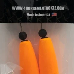 Four Horsemen Tackle Skinny Cork Orange 2pk Floats & Corks