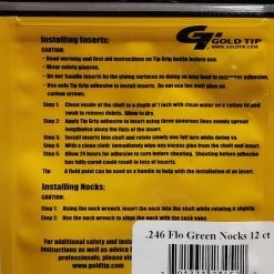 Gold Tip Premium Arrow Components NOCK246FG12 Archery