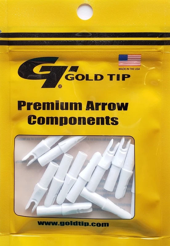 Gold Tip Premium Arrow Components NOCK246WH12 3 Gold Tip Premium Arrow Components NOCK246WH12