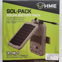 Hunting HME 2-IN-1 Solar Panel Charger & Rechargeable Battery HME-SOLP V2