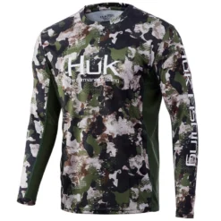 Huk Men's Icon X Refraction Camo L/S 973