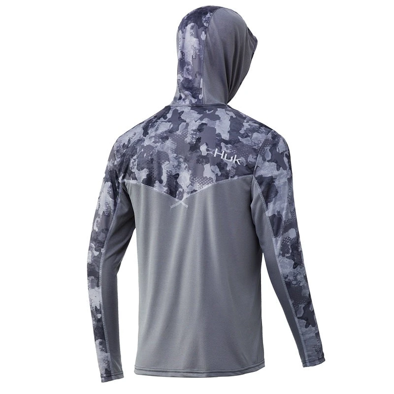 Huk Men's Icon X Refraction Camo Hoodie L/S 039 4 Huk Men's Icon X Refraction Camo Hoodie L/S 039