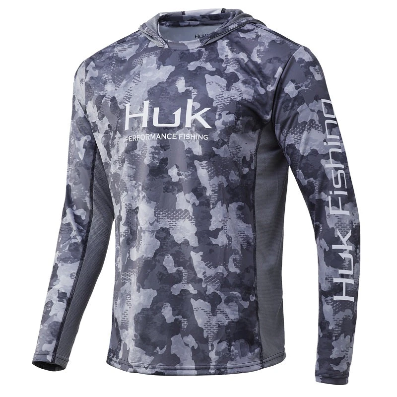 Huk Men's Icon X Refraction Camo Hoodie L/S 039 3 Huk Men's Icon X Refraction Camo Hoodie L/S 039