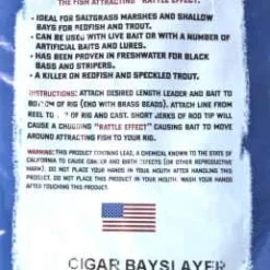 Comal Bay Slayer Cigar Rattle Float 3