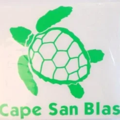 Auto-Graphs Decals Cape San Blas Sea Turtle Green Decal