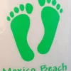 Auto-Graphs Decals Mexico Beach Foot Prints Decal