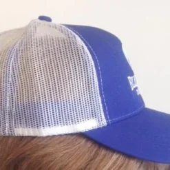 Bluewater Outriggers Men's Caps & Visors BWO Structured Mesh Back Logo Cap Blue
