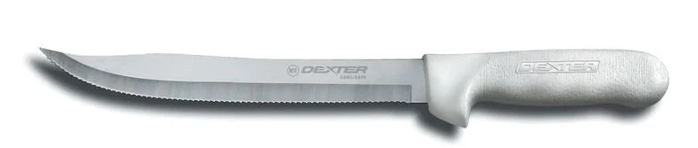 Dexter Russell Knives And Tools Dexter Sani-Safe 9" Scalloped Utility Slicer S142-9SC-PCP 3 Dexter Russell Knives And Tools Dexter Sani-Safe 9" Scalloped Utility Slicer S142-9SC-PCP