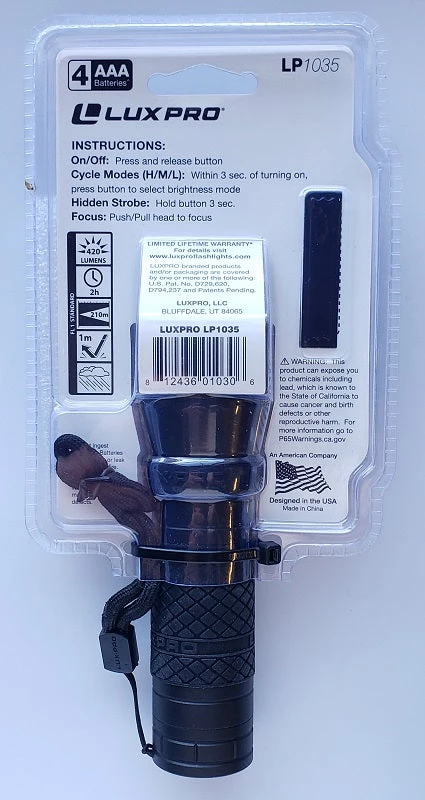 Fishing Accessories Lux-Pro LP1035 Focusing LED Flashlight 420 Lumens Fishing Accessories Lux-Pro LP1035 Focusing LED Flashlight 420 Lumens