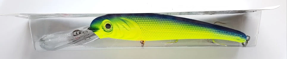 Lures & Bait Mann's Stretch 30+ Trolling Lure Chartreuse/Blue 11" 1pk 4 Lures & Bait Mann's Stretch 30+ Trolling Lure Chartreuse/Blue 11" 1pk