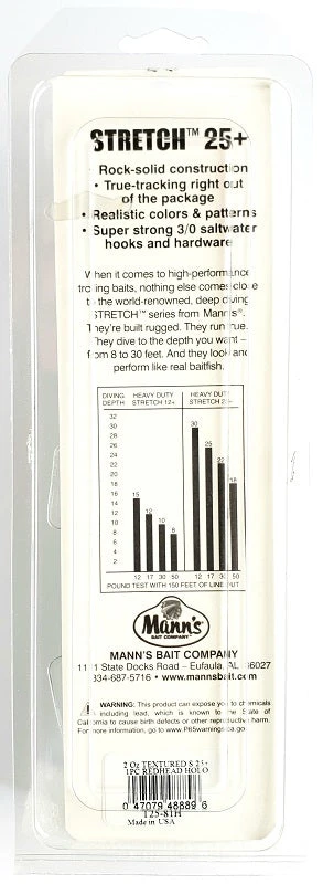 Mann's Stretch 25+ Trolling Lure Redhead Halo 8" 1pk Lures & Bait Mann's Stretch 25+ Trolling Lure Redhead Halo 8" 1pk Lures & Bait