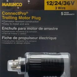 Marinco 12/24/36V 3 Wire ConnectPro Trolling Motor Plug 12VBP Marine