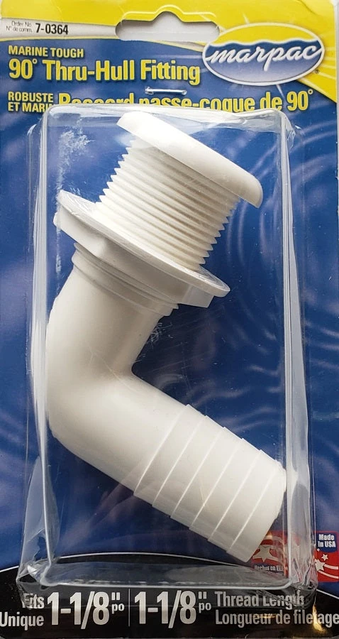 Marine Marpac 90° Thur-Hull Fitting 7-0364 3 Marine Marpac 90° Thur-Hull Fitting 7-0364