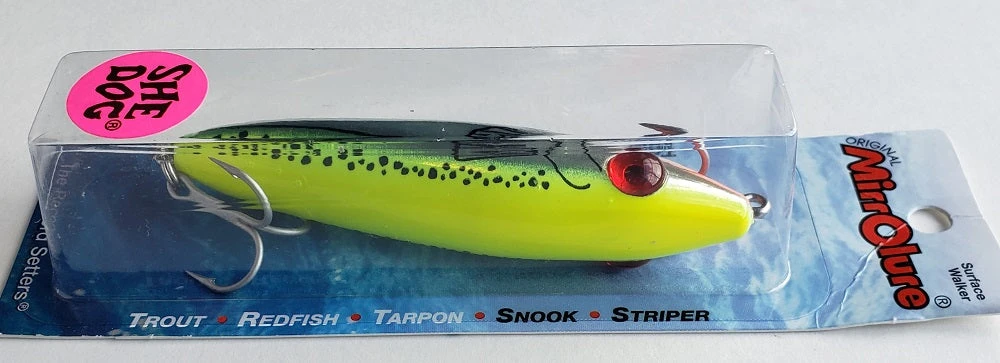 MirrOlure She Dog Surface Walker 83MR-CRCH Lures & Bait MirrOlure She Dog Surface Walker 83MR-CRCH Lures & Bait