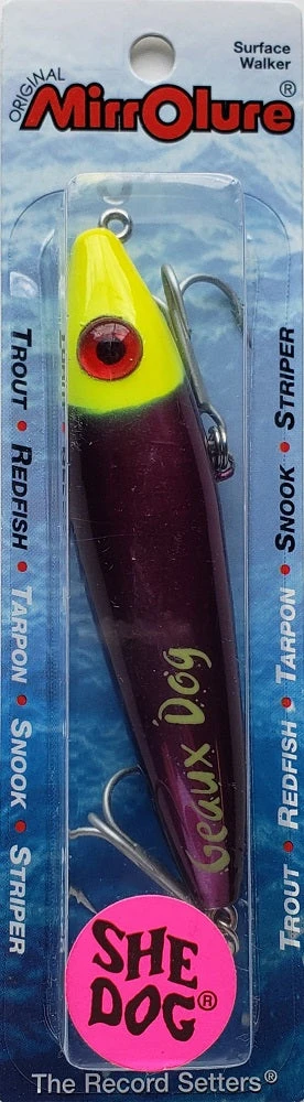 MirrOlure She Dog Surface Walker 83MR-GEAUX TIGER MirrOlure She Dog Surface Walker 83MR-GEAUX TIGER