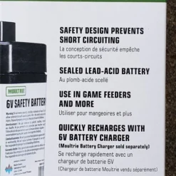 Moultrie 6-Volt Rechargable Safety Battery MFHP12406 Hunting