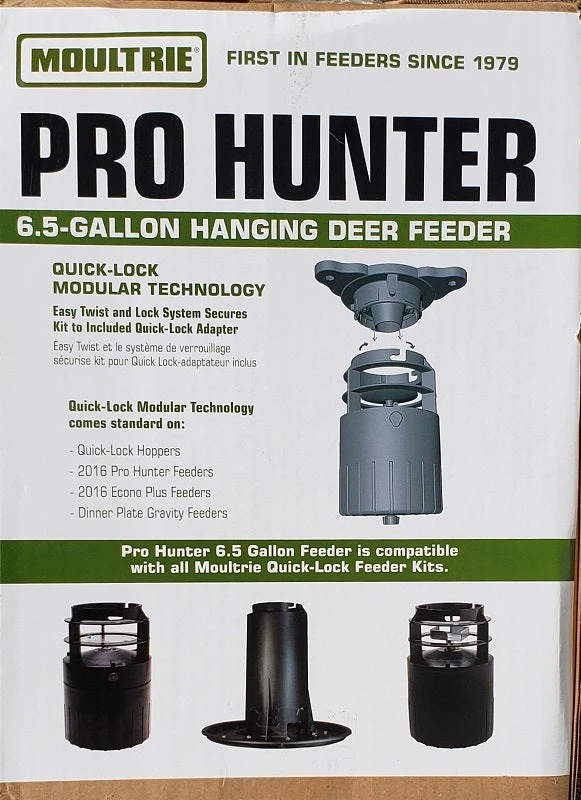 Moultrie Pro Hunter 6.5 Gal. Hanging Deer Feeder Hunting 9 Moultrie Pro Hunter 6.5 Gal. Hanging Deer Feeder Hunting