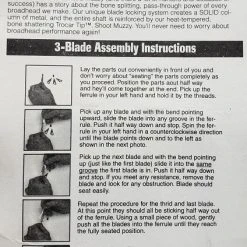 Archery Muzzy 3-Blade 125grain MX-3 Replacement Blades #307-MX-3 4 Archery Muzzy 3-Blade 125grain MX-3 Replacement Blades #307-MX-3