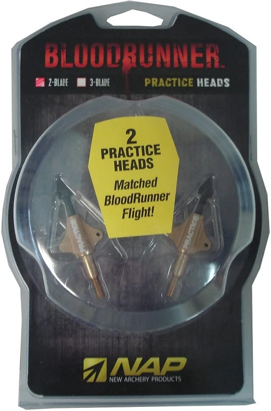 New Archery NAP Bloodrunner 2 Blade Practice Heads 2-Pack 60-686 3 New Archery NAP Bloodrunner 2 Blade Practice Heads 2-Pack 60-686