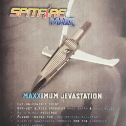 New Archery NAP Spitfire Maxx Mechanical Broadheads 60-798 9 New Archery NAP Spitfire Maxx Mechanical Broadheads 60-798