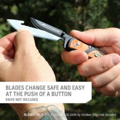 Outdoor Edge 3in RazorSafe System Replacement Blades 6pk Knives And Tools