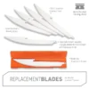 Outdoor Edge 5.0in Boning/Fillet Replacement Blades 6pk RR50-6 1 Outdoor Edge 5.0in Boning/Fillet Replacement Blades 6pk RR50-6
