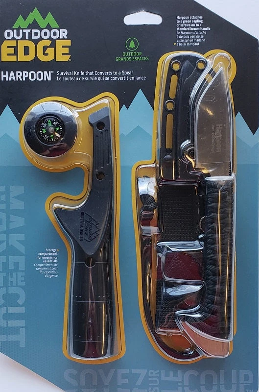 Knives And Tools Outdoor Edge Harpoon Survival Knife Combo HAR-1C Knives And Tools Outdoor Edge Harpoon Survival Knife Combo HAR-1C