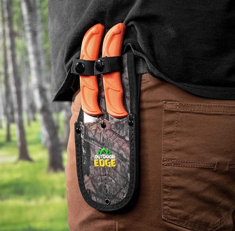 Outdoor Edge WildPair Skinner & Caper Combo With Sheath WR-1C Knives And Tools Outdoor Edge WildPair Skinner & Caper Combo With Sheath WR-1C Knives And Tools