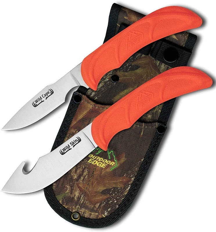 Outdoor Edge WildPair Skinner & Caper Combo With Sheath WR-1C Knives And Tools Outdoor Edge WildPair Skinner & Caper Combo With Sheath WR-1C Knives And Tools