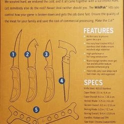 Outdoor Edge Wild Pak 8-Piece Game Processing Set WP-2