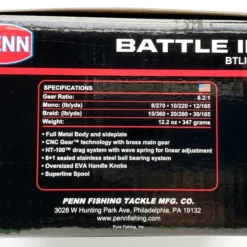 Reels Penn Battle III 4000DX Spinning Reel BTLlll4000DX 9 Reels Penn Battle III 4000DX Spinning Reel BTLlll4000DX