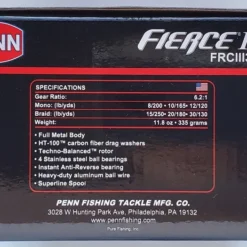 Reels Penn Fierce III 3000 Spinning Reel 11 Reels Penn Fierce III 3000 Spinning Reel