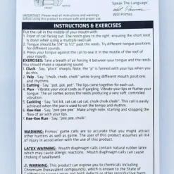 Primos Cuttin' Hen Turkey Mouth Calls 1 Per Pack P111 Game Calls