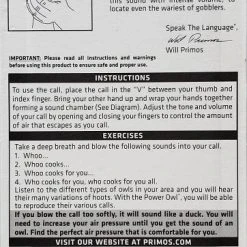 Game Calls Primos Power Owl Turkey Call 331 4 Game Calls Primos Power Owl Turkey Call 331