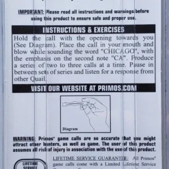 Game Calls Primos Valley Quail Call 339