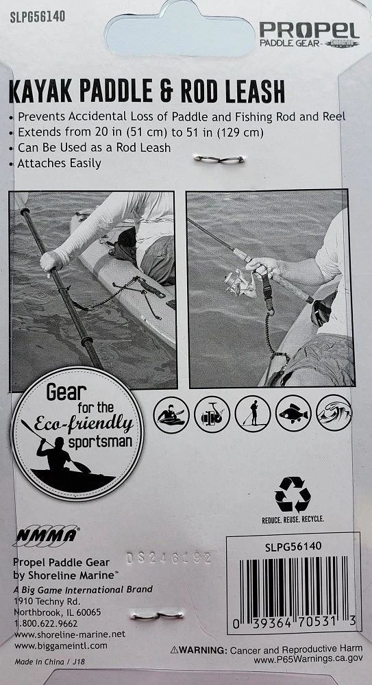 Kayaks & Accessories Propel Paddle Gear Kayak Paddle & Rod Leash SLPG56140 5 Kayaks & Accessories Propel Paddle Gear Kayak Paddle & Rod Leash SLPG56140