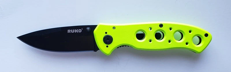 Ruko High Visibility Green Folding Knife RUK0075HG 3 Ruko High Visibility Green Folding Knife RUK0075HG