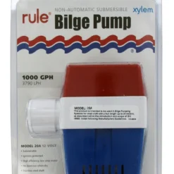 Rule 1000 GPH Non-Automatic Submersible Bilge Pump 20A Marine