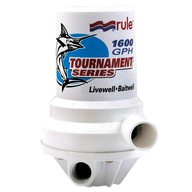 Marine Rule 1600GPH Tournament Series Dual Port Livewell-Baitwell Pump 209FDP 3 Marine Rule 1600GPH Tournament Series Dual Port Livewell-Baitwell Pump 209FDP