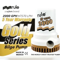 Rule 2000GPH/7570LPH Gold Series Bilge Pump Model 09 10 Rule 2000GPH/7570LPH Gold Series Bilge Pump Model 09