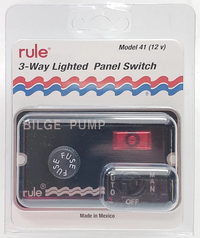 Rule 3-Way Lighted Panel Switch 41 Marine 4 Rule 3-Way Lighted Panel Switch 41 Marine