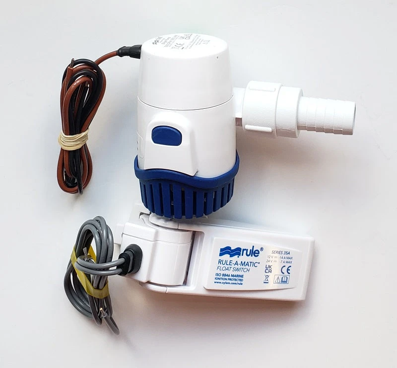 Rule 500GPH Bilge Pump And Switch 25DA-35A Marine Rule 500GPH Bilge Pump And Switch 25DA-35A Marine