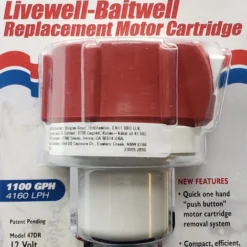 Rule Livewell Replacement Motor Cartridge 1100GPH Tournament Series 47DR Marine