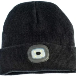 SE Front And Rear Illuminated Beanie FL212LB-BK
