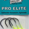 Saltwater Assassin Pro Elite Jigheads Chartreuse 1/16oz 3ct PEJ16005 Hooks/Jig Heads 1 Saltwater Assassin Pro Elite Jigheads Chartreuse 1/16oz 3ct PEJ16005 Hooks/Jig Heads