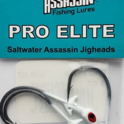 Saltwater Assassin Pro Elite Jigheads White 1/16oz 3ct PEJ16003